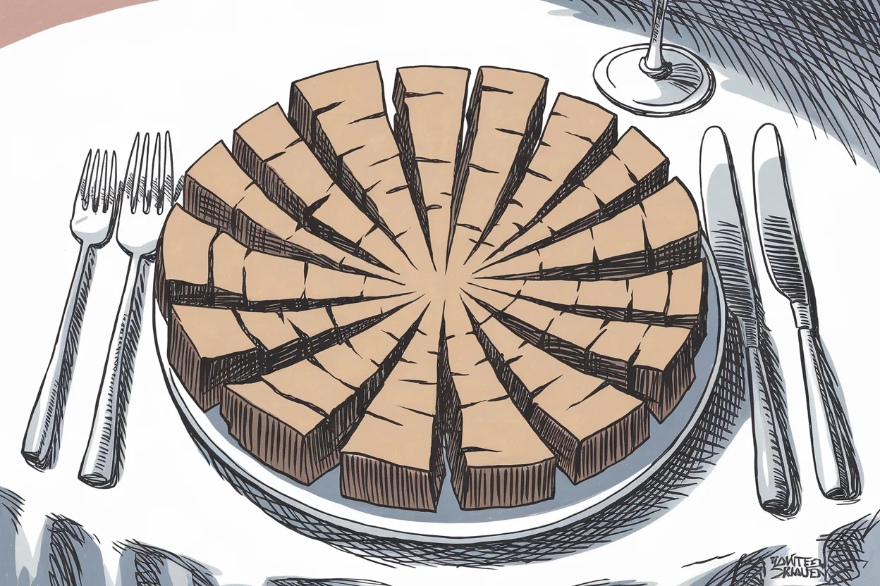 Editorial cartoon based on: Two-thirds of the world's acutely hungry concentrated in ten countries as food crises deepen