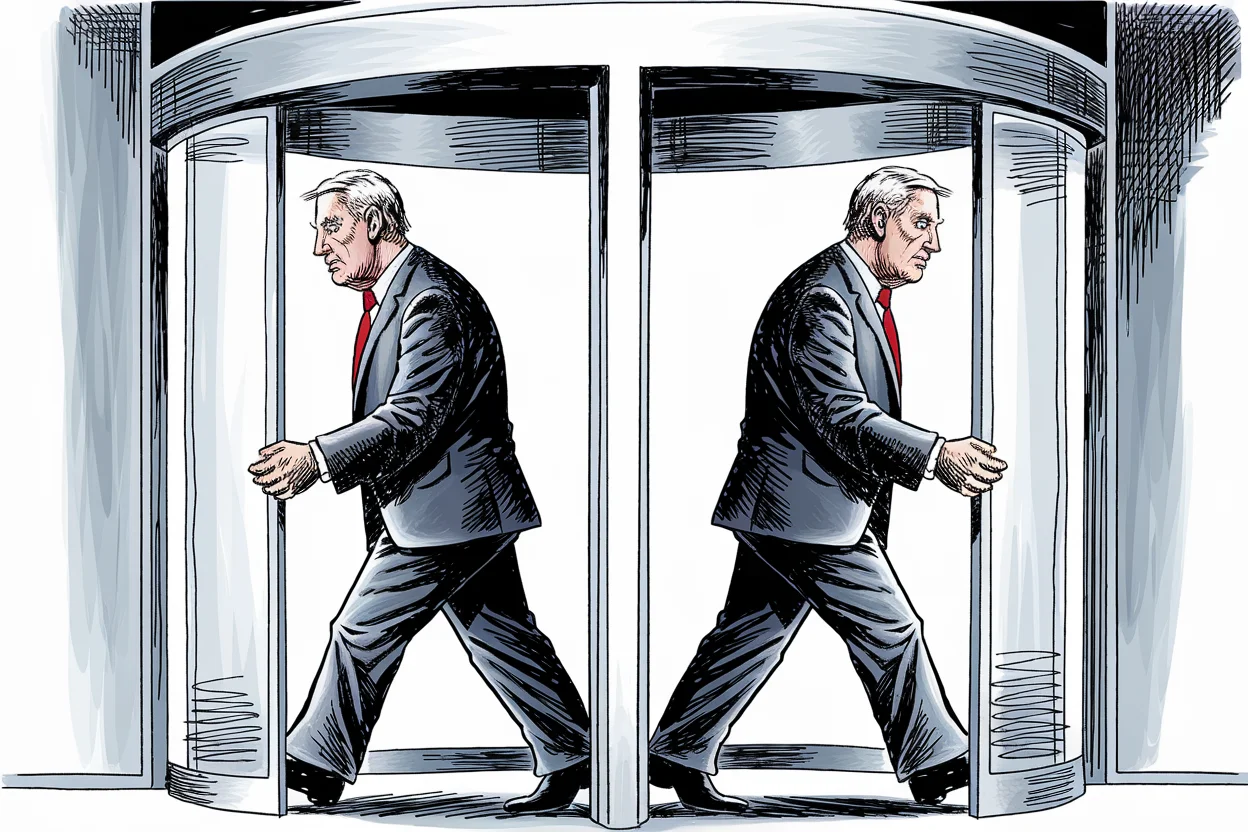 Editorial cartoon based on: Serbia's President Vučić announces resignation and calls for early elections amid months of protests